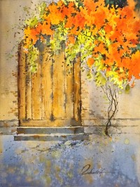 Sadia Arif, 11 x 15 Inch, Watercolor on Paper, Cityscape Painting, AC-SAD-065